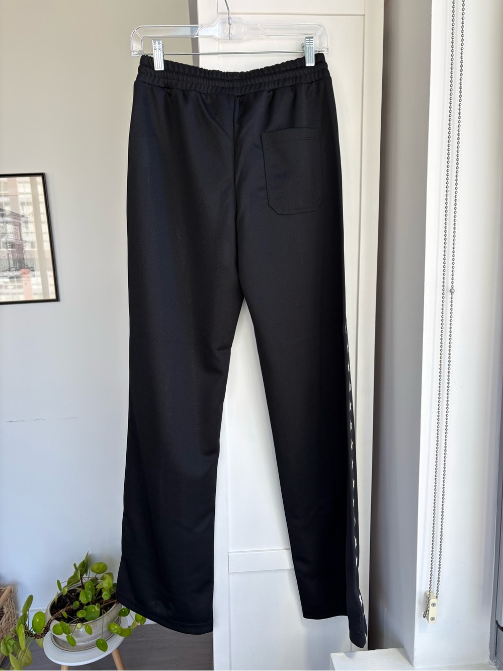 Golden Goose Black Track Pants with Star Detail, Size Small Streetwear Rich Mom - Picture 5 of 16